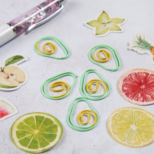 Novelty Paper Clips-Paper Clips-Under the Rowan Trees-Avoacado