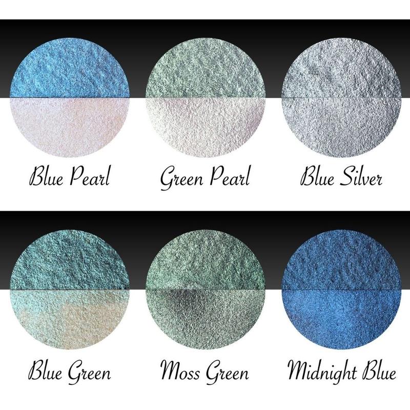 Blue Tones Coliro Pearlcolors-Calligraphy Inks-Coliro-Blue Green