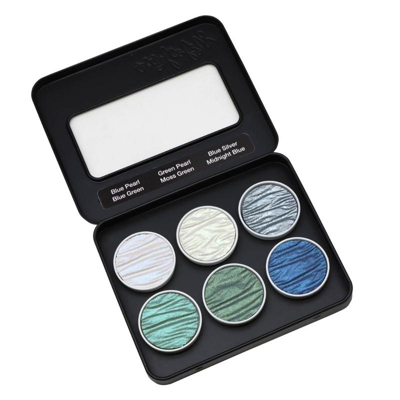 Ocean Coliro Pearlcolors Set of Six-Calligraphy Inks-Coliro-
