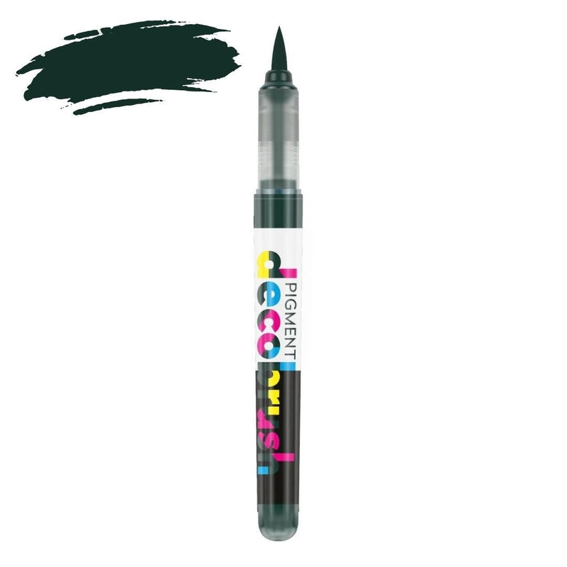 Karin Pigment Decobrush Opaque Brush Markers-Pens-Karin-Olive Black