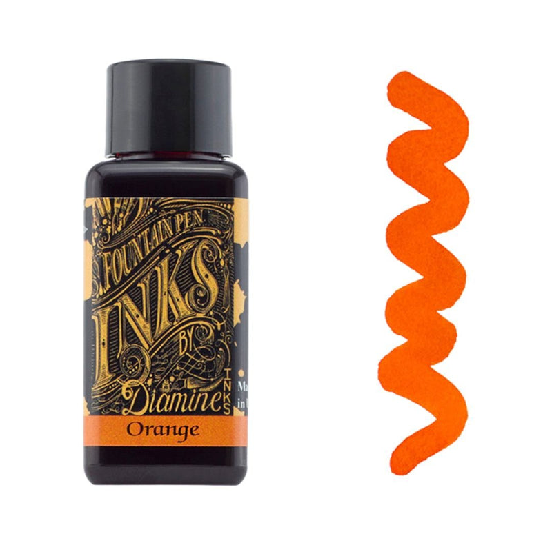 Oranges & Yellows Diamine Fountain Pen Inks 30ml-Fountain Pen Inks-Diamine-Orange