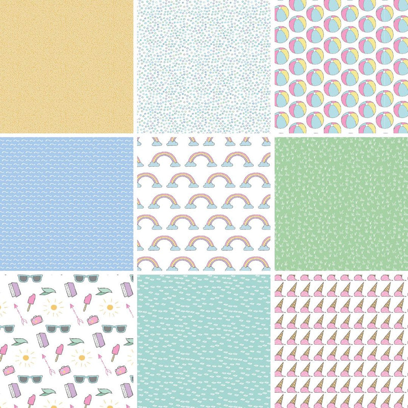 Panda and Pip Scrapbook Paper Digital Download-Digital Downloads-Under the Rowan Trees-