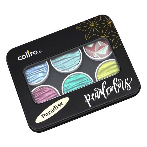 Paradise Coliro Pearlcolors Set of Six-Calligraphy Inks-Coliro-