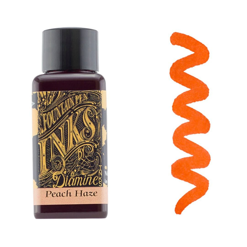 Reds & Pinks Diamine Fountain Pen Inks 30ml-Fountain Pen Inks-Diamine-Peach Haze