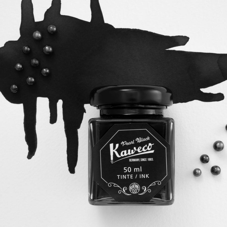 Pearl Black Kaweco Bottled Ink 50ml - Kaweco - Fountain Pen Inks - Under the Rowan Trees