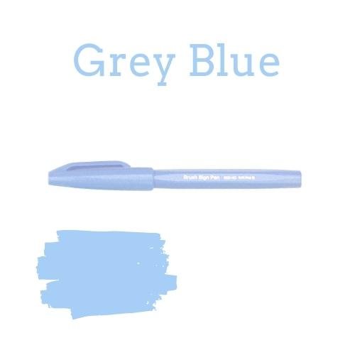 Pentel Brush Sign Pen - 36 colours-Pens-Pentel-Grey Blue