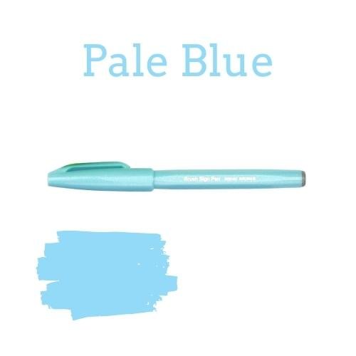 Pentel Brush Sign Pen - 36 colours-Pens-Pentel-Pale Blue