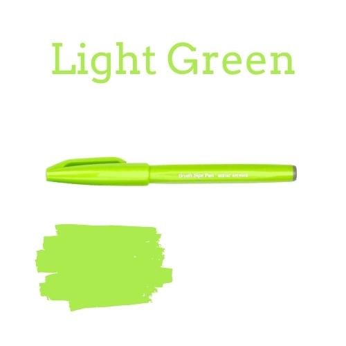Pentel Brush Sign Pen - 36 colours-Pens-Pentel-Light Green