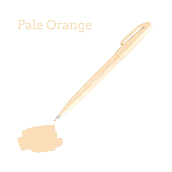 Pentel Brush Sign Pen - 36 colours-Pens-Pentel-Pale Orange