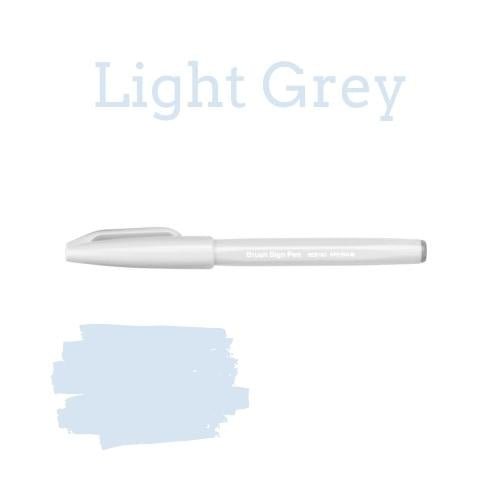 Pentel Brush Sign Pen - 36 colours-Pens-Pentel-Light Grey