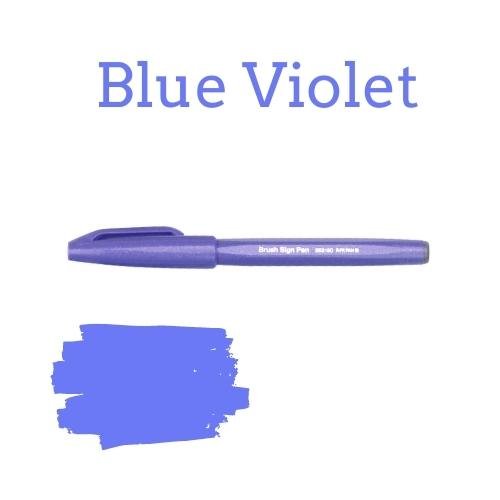 Pentel Brush Sign Pen - 36 colours-Pens-Pentel-Blue Violet