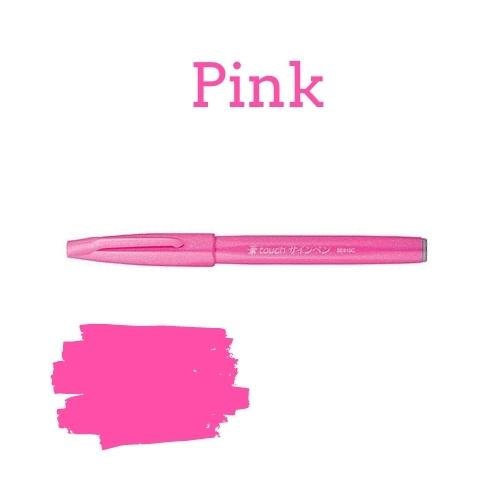 Pentel Brush Sign Pen - 36 colours-Pens-Pentel-Pink