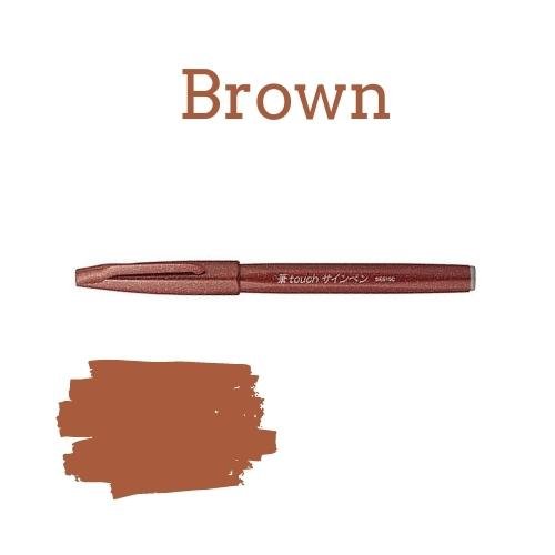 Pentel Brush Sign Pen - 36 colours-Pens-Pentel-Brown