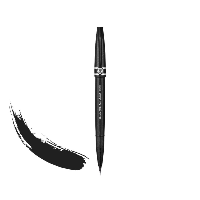 Pentel Brush Sign Pen Artist SESFC30-Pens-Pentel-Black