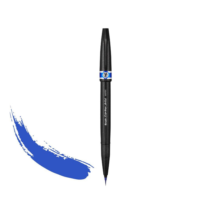 Pentel Brush Sign Pen Artist SESFC30-Pens-Pentel-Blue