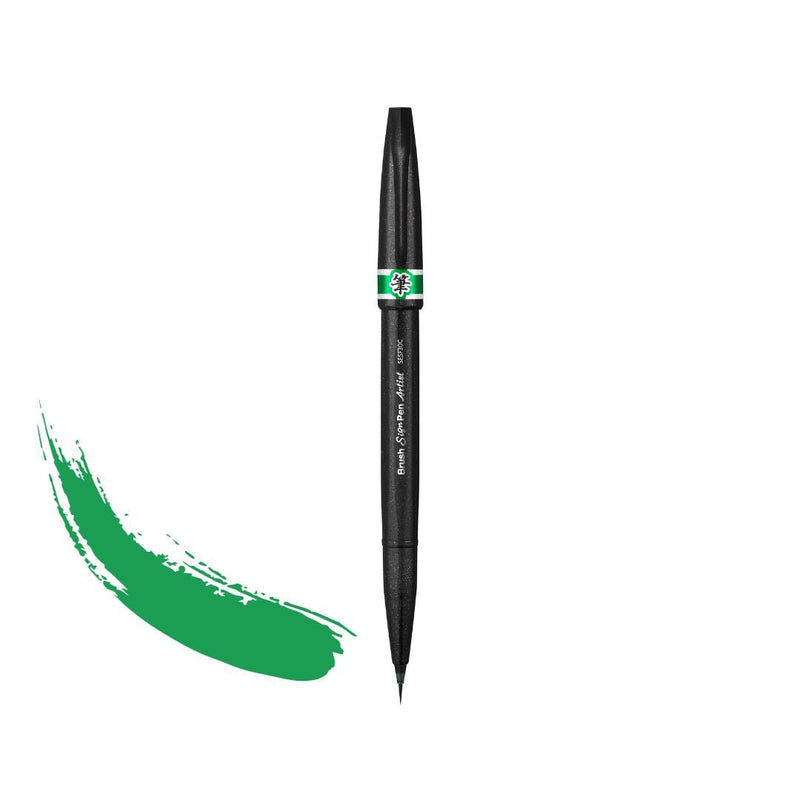 Pentel Brush Sign Pen Artist SESFC30-Pens-Pentel-Green