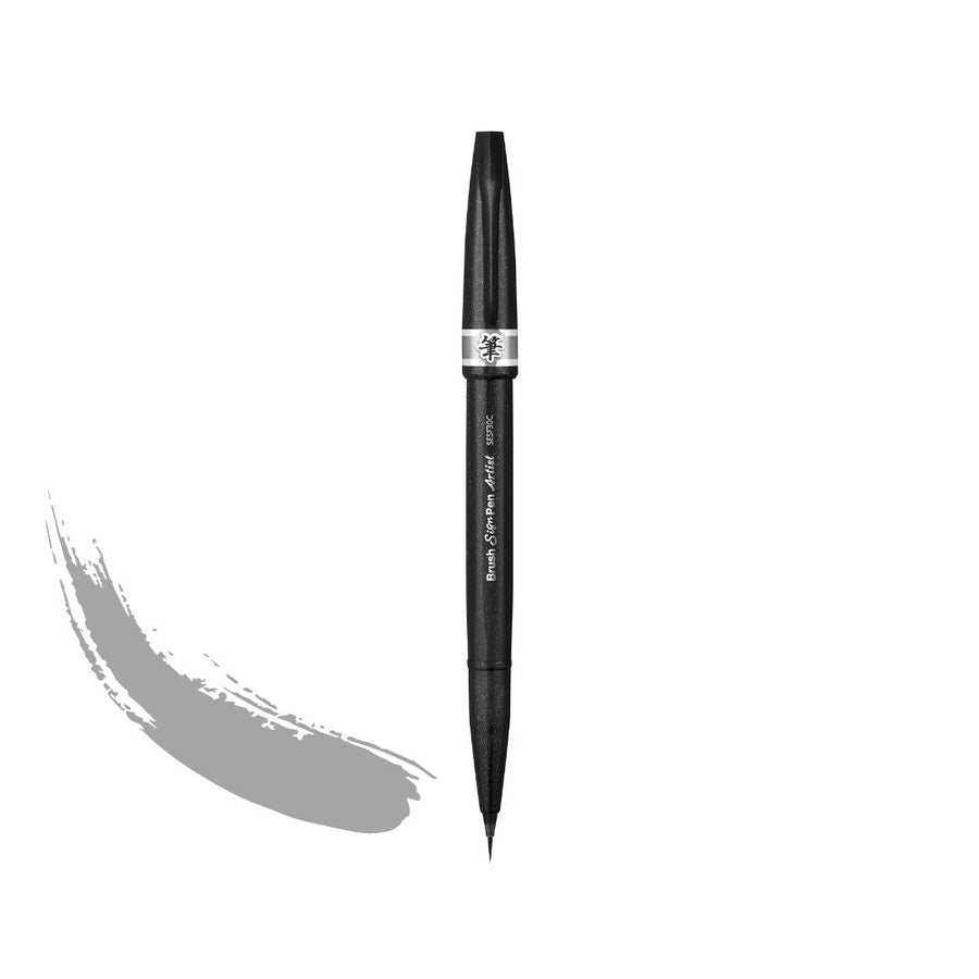 Pentel Brush Sign Pen Artist SESFC30-Pens-Pentel-Grey