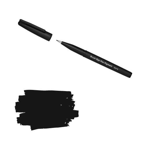 Pentel Brush Sign Pen Pigment-Pens-Pentel-Black