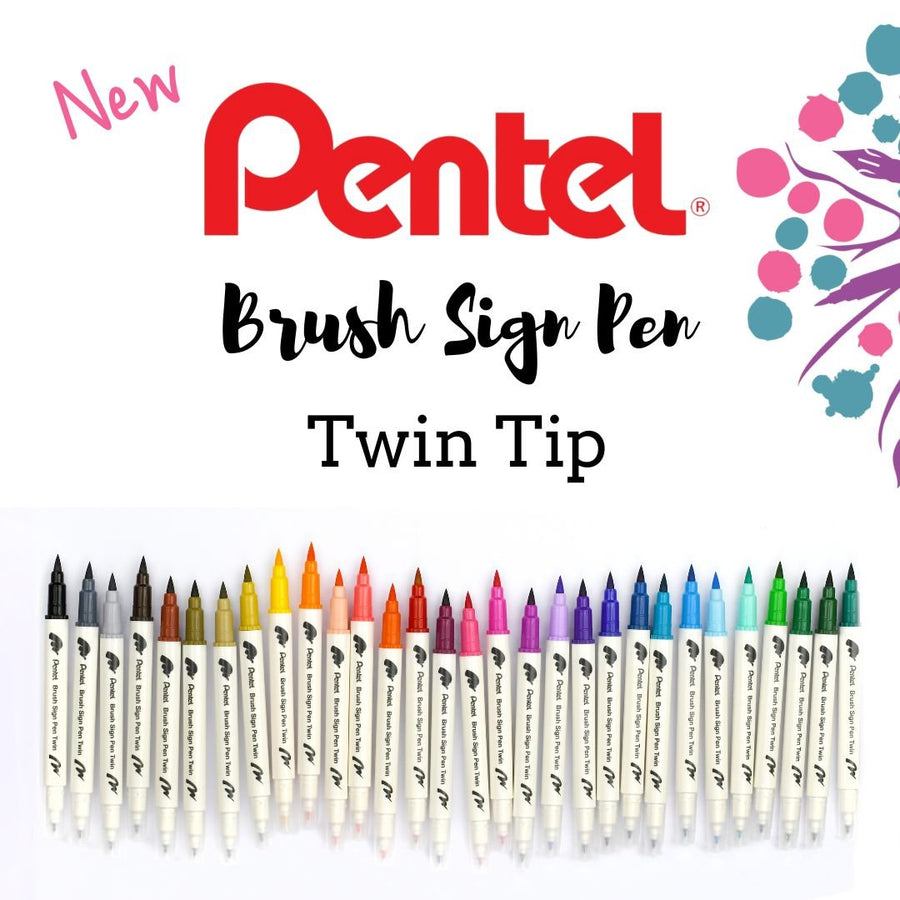 Pentel Brush Sign Pen Twin Tip - Pentel - Under the Rowan Trees