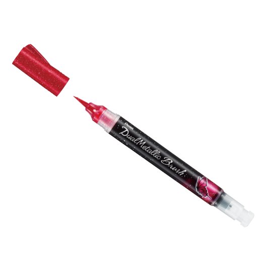 Pentel Dual Metallic Brush Pen-Pens-Pentel-Pink