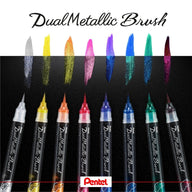 Pentel Dual Metallic Brush Pen - Pentel - Pens - Under the Rowan Trees