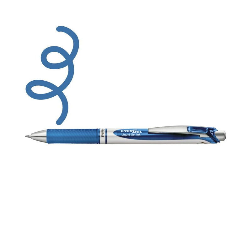 Pentel EnerGel Retractable Pen 0.7mm-Pens-Pentel-Blue
