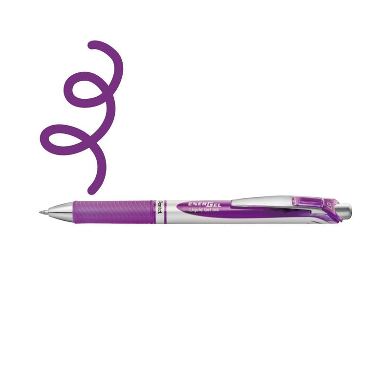 Pentel EnerGel Retractable Pen 0.7mm-Pens-Pentel-Violet