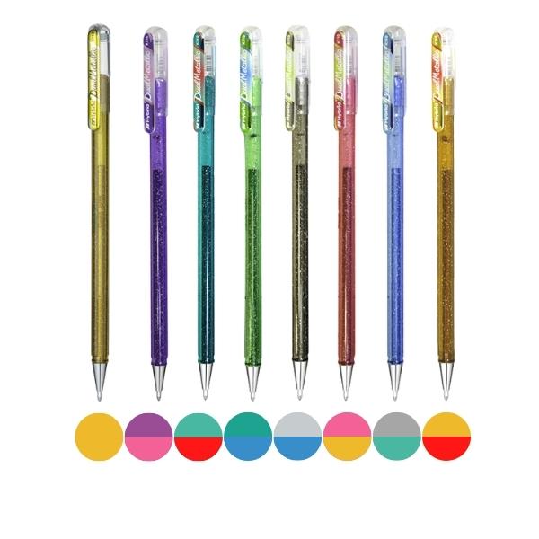 Pentel Fantasy Dual Metallic Pens Set of 8-Pens-Pentel-