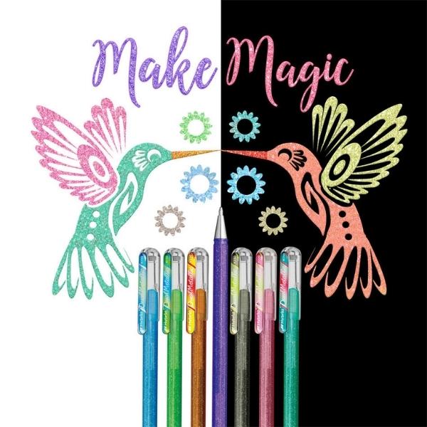 Pentel Fantasy Dual Metallic Pens Set of 8-Pens-Pentel-