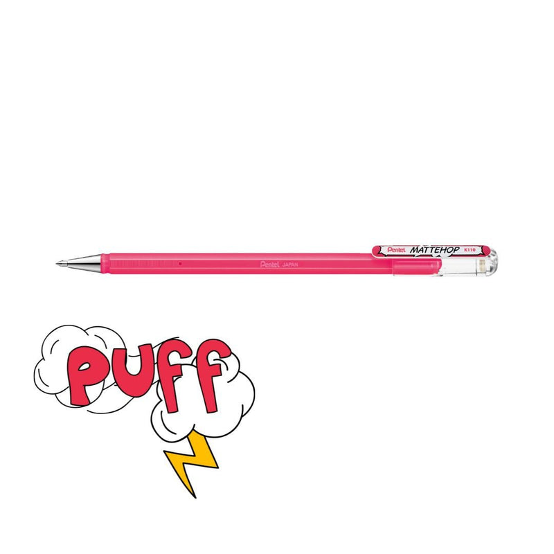 Pentel Mattehop Gel Pens-Pens-Pentel-Pink