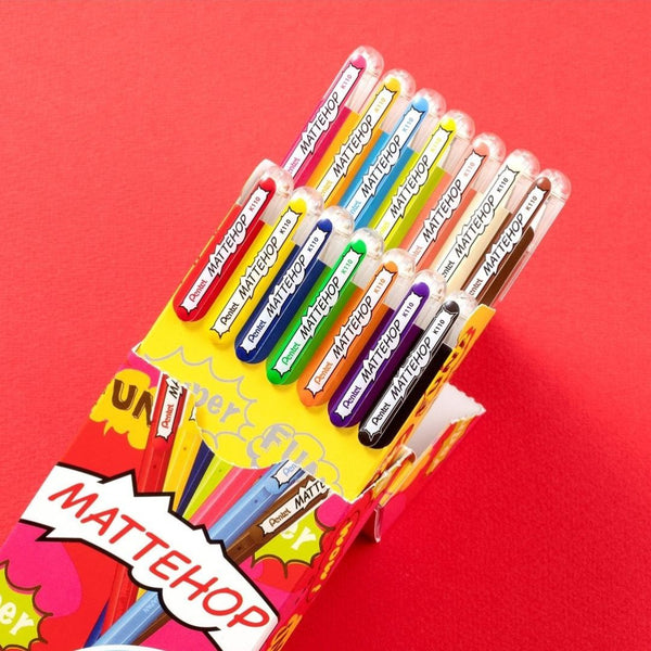 Pentel Mattehop Set of 14-Pens-Pentel-