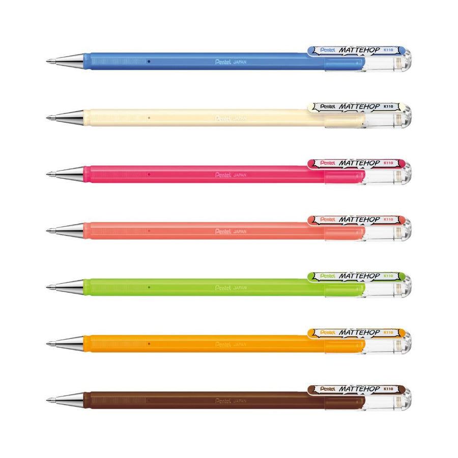 Pentel Mattehop Sweet Colours Set of 7-Pens-Pentel-