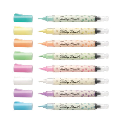 Pentel Milky Brush Pens-Pens-Pentel-Pastel Blue