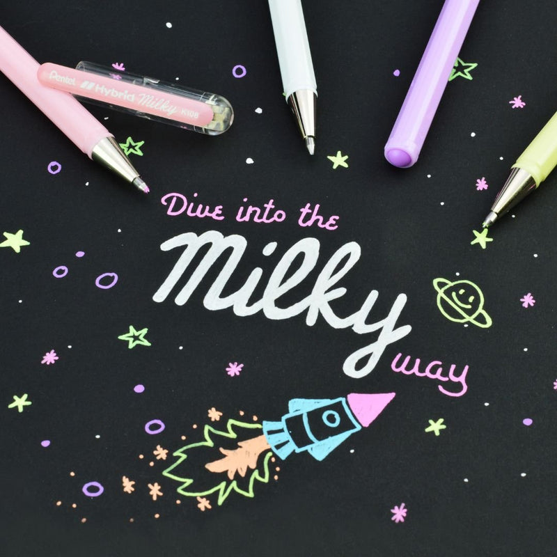 Pentel Milky Gel Pens-Pens-Pentel-Pastel Blue