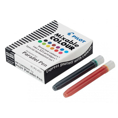 Pilot Parallel Pen Refills Mixable Assorted Colours X12 - Pilot - Under the Rowan Trees