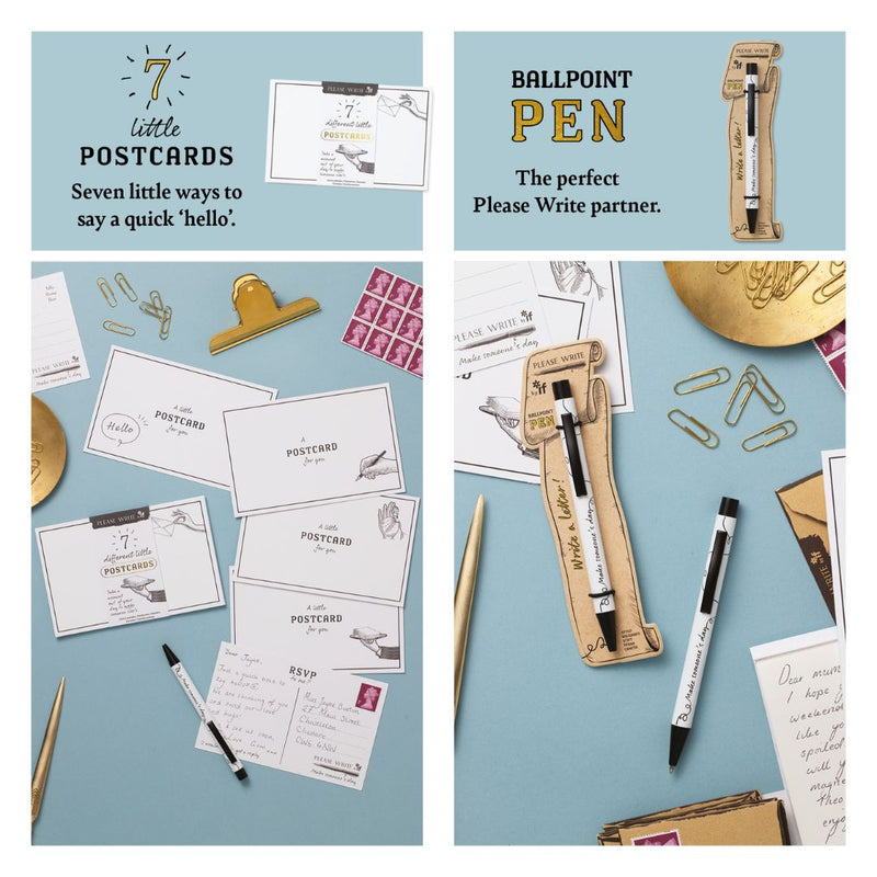 P.S. Notecard and Evenlope - Please Write-Letter Writing Set-If-