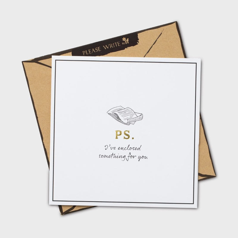 P.S. Notecard and Evenlope - Please Write-Letter Writing Set-If-