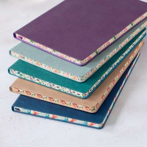 Purple A5 Lined Softcover Journal - Flame Tree - Notebooks - Under the Rowan Trees
