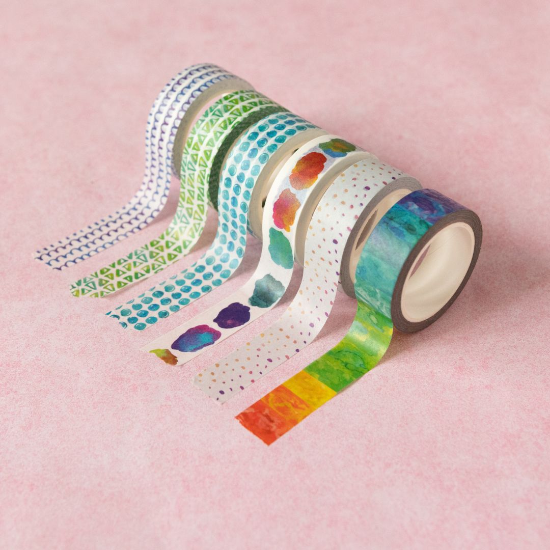 Purple Waves Watercolour Washi Tape - Under the Rowan Trees - Washi Tape - Under the Rowan Trees