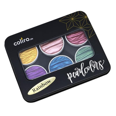 Rainbow Coliro Pearlcolors Set of Six-Calligraphy Inks-Coliro-