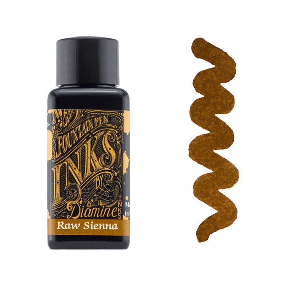 Raw Sienna Diamine Fountain Pen Ink 30ml - Diamine - Under the Rowan Trees