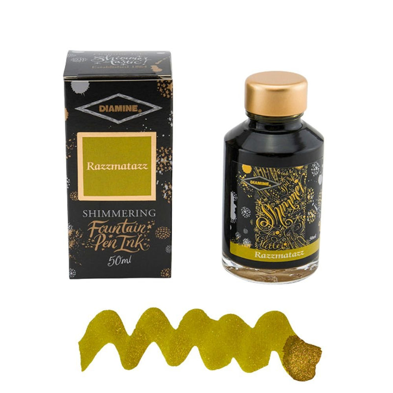 Diamine Shimmer Fountain Pen Ink 50ml-Fountain Pen Inks-Diamine-Razzmatazz