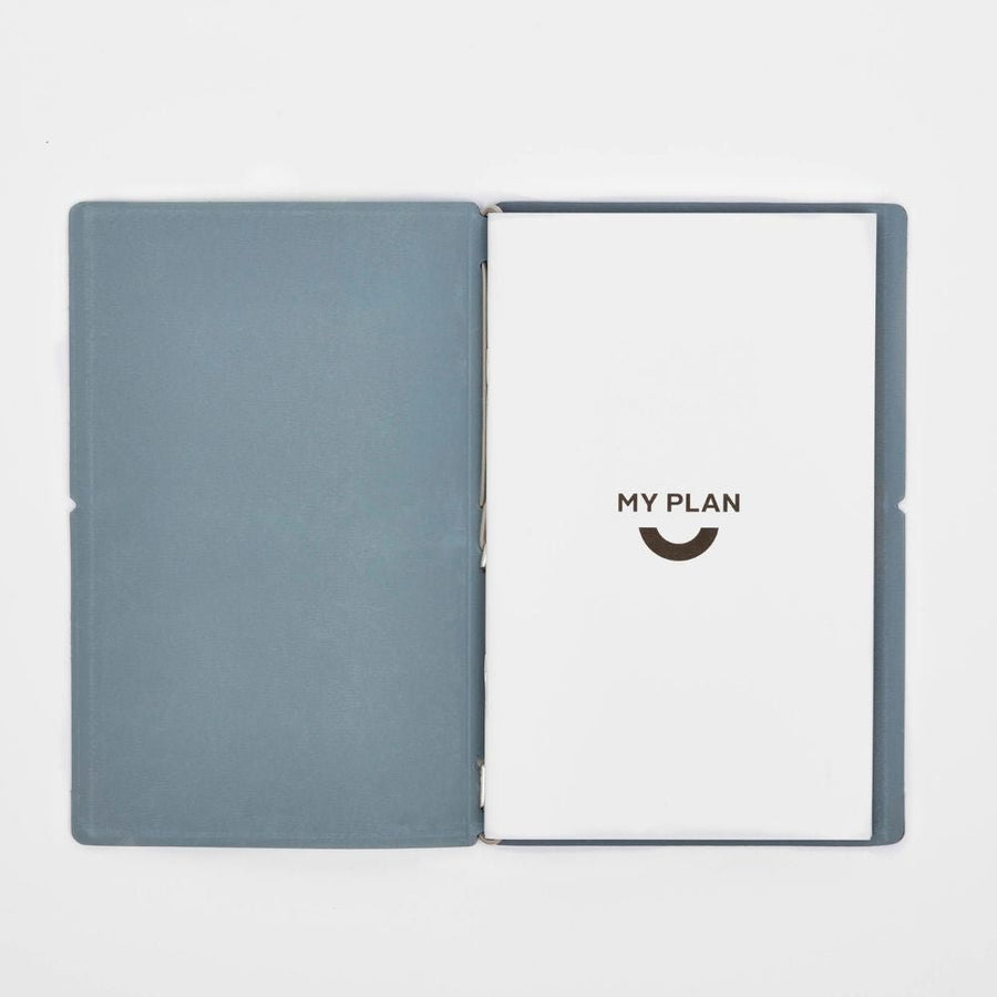 Recycled Leather Refillable Journal Purple - Vent for Change - Under the Rowan Trees