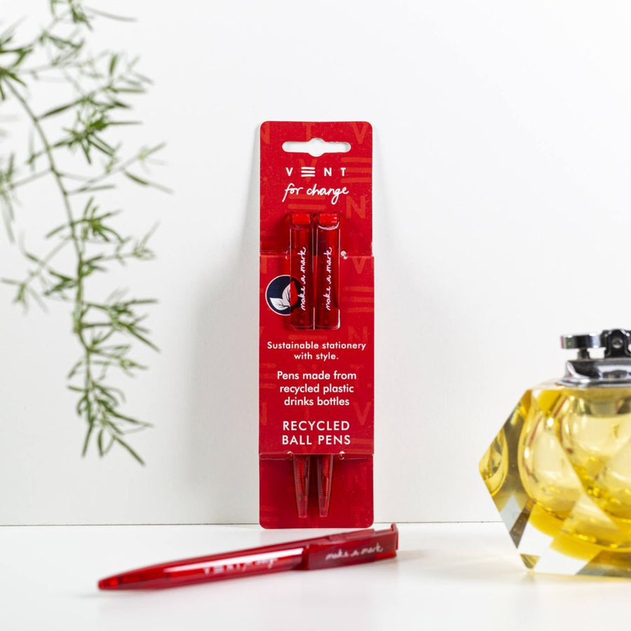 Recycled Pens - Red - Vent for Change - Under the Rowan Trees