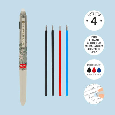 Refills for 3 Colour Gel Pens-Refills-Legami-