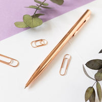 Rose Gold Ballpoint Pen - Under the Rowan Trees - Under the Rowan Trees