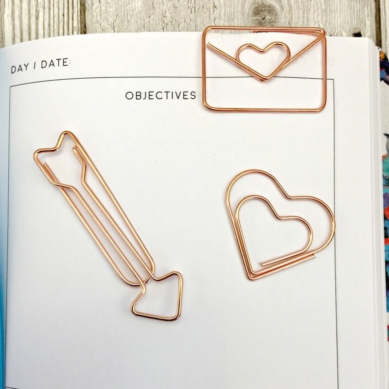 Rose Gold Paper Clips - Under the Rowan Trees - Under the Rowan Trees