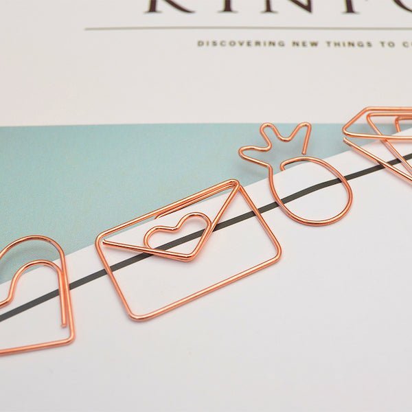 Rose Gold Pineapple Paper Clip - Under the Rowan Trees - Under the Rowan Trees