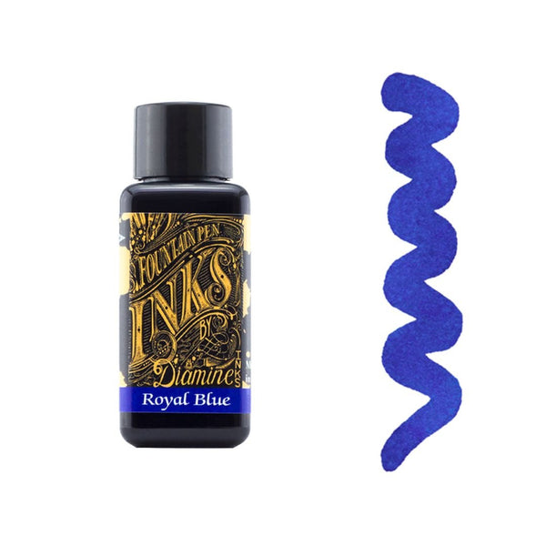 Blues Diamine Fountain Pen Inks 30ml-Fountain Pen Inks-Diamine-Royal Blue