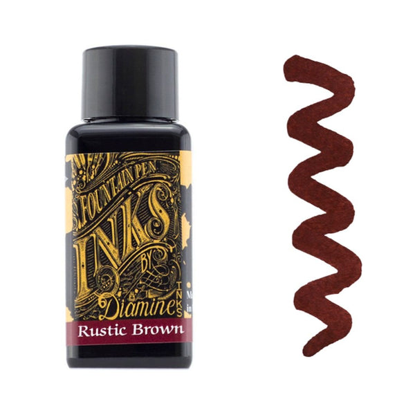 Browns Diamine Fountain Pen Inks 30ml-Fountain Pen Inks-Diamine-Rustic Brown
